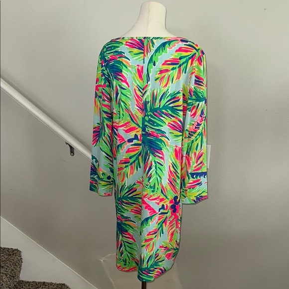 Never worn- Lilly Pulitzer Marlowe Dress Womens Small Boatneck T-Shirt Green - Picture 4 of 5